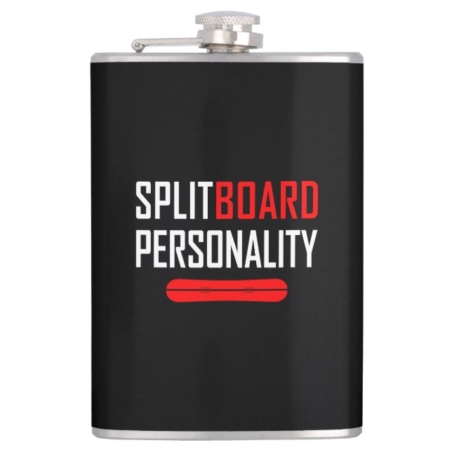Splitboard Personality Hip Flask (Front)