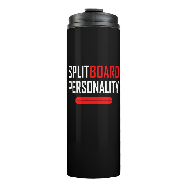 Splitboard Personality Thermal Tumbler (Front)
