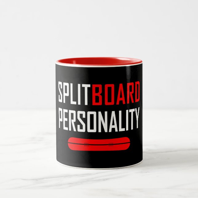 Splitboard Personality Two-Tone Coffee Mug (Center)