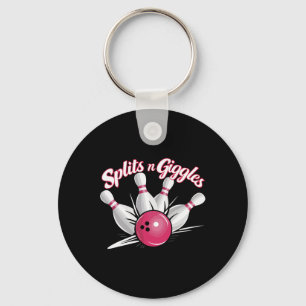 Splits N Giggles Funny Bowling Bowler Bowling Ball Key Ring