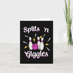 Splits n Giggles Funny Bowling Team Bowler Sports Card