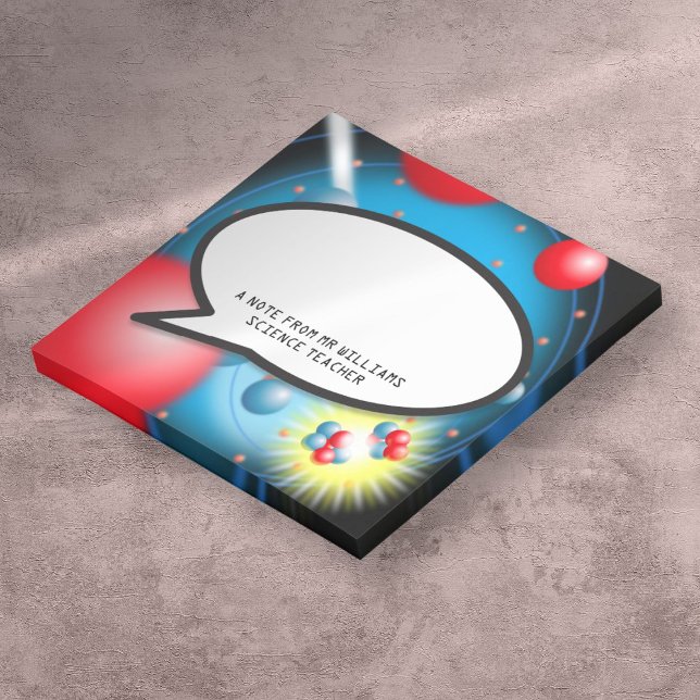 Splitting the Atom Speech Bubble Science Teacher Post-it Notes (Splitting the Atom Speech Bubble Science Teacher Post-it Notes)