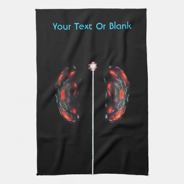 Splitting The Atom Tea Towel (Vertical)