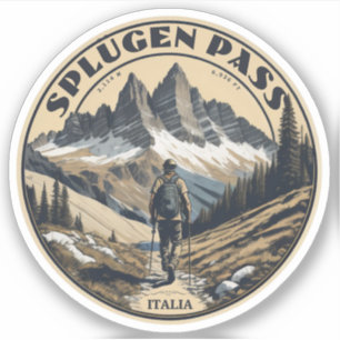  Splugen Pass mountain Lepontine Italian Alps