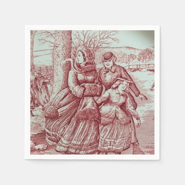 Spode Limited Ed Christmas Image Napkin (Front)