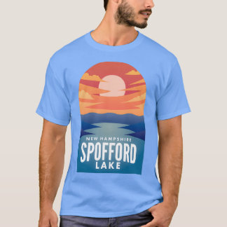 Spofford Lake NH Retro Sunset  T-Shirt