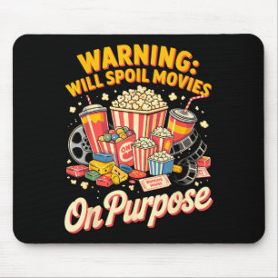 Spoil movies film movie food night snack popcorn mouse pad
