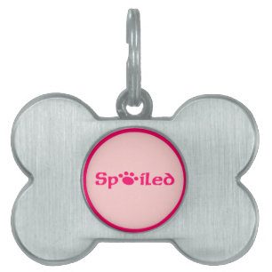 Spoiled #12 pet name tag