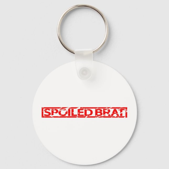 Spoiled Brat Stamp Key Ring (Front)