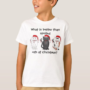 Spoiled Christmas cats T-Shirt