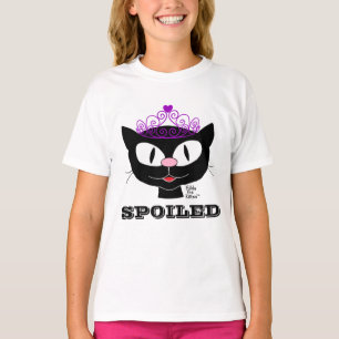 SPOILED Cute Cartoon Princess Cat Girl's T Shirt