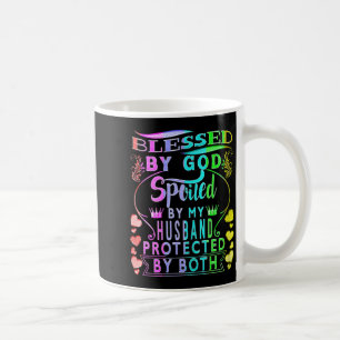 Spoiled my husband blessed god wife husband coffee mug