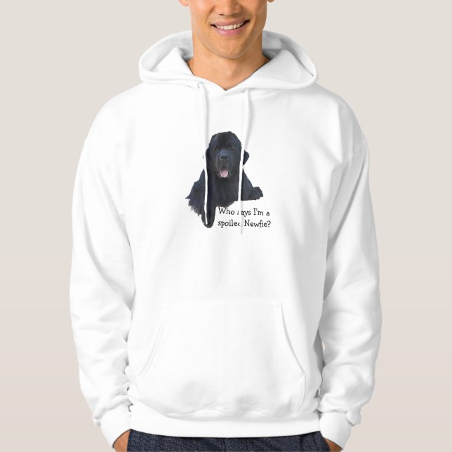 Spoiled Newfoundland Dog Hoodie (Front)
