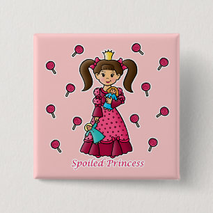 Spoiled Princess 15 Cm Square Badge