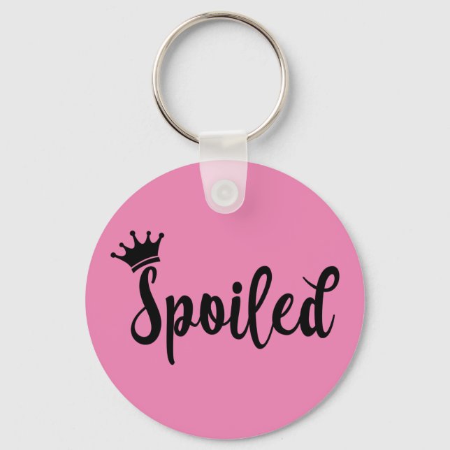 Spoiled Princess Crown Key Ring (Front)