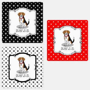 Spoiled Rotten Beagle (tri colour 3) Dog Funny