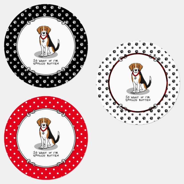 Spoiled Rotten Beagle (tri colour 3) Dog Funny (Group)