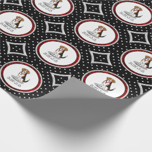 Spoiled Rotten Beagle (tri colour 3) Dog Funny Wrapping Paper