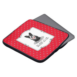 Spoiled Rotten Boston Terrier (black) Cute dog Laptop Sleeve