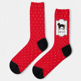 Spoiled Rotten Dachshund (S black & tan) Cute dog Socks