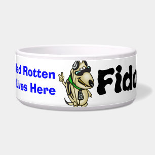Spoiled Rotten Dog Lives Here Customised Dog Bowls
