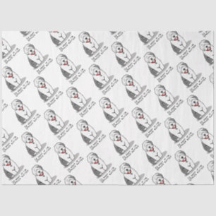 Spoiled Rotten Old English Sheepdog (Grey 1) Funny Tissue Paper
