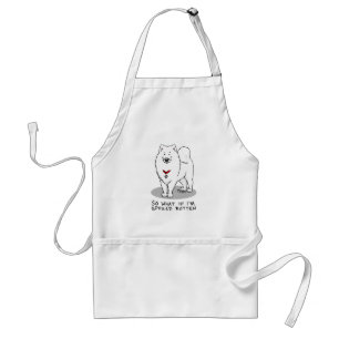 Spoiled Rotten Samoyed Dog Cute Attitude Funny Standard Apron