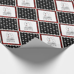 Spoiled Rotten Samoyed Dog Cute Attitude Funny Wrapping Paper