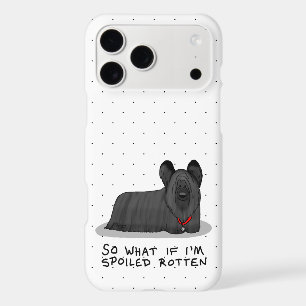 Spoiled Rotten Skye Terrier Dog (black) Cute Funny
