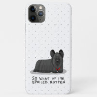 Spoiled Rotten Skye Terrier Dog (black) Cute Funny