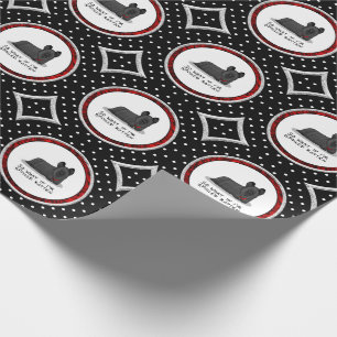 Spoiled Rotten Skye Terrier Dog (black) Cute Funny Wrapping Paper