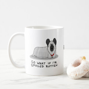 Spoiled Rotten Skye Terrier Dog (silver) Cute Fun Coffee Mug