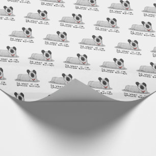 Spoiled Rotten Skye Terrier Dog (silver) Cute Fun Wrapping Paper