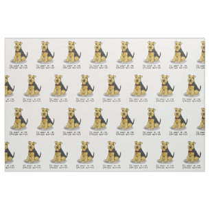 Spoiled Rotten Welsh Terrier Dog - Cute Fabric