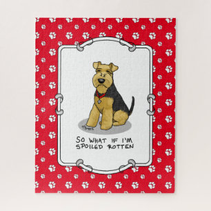 Spoiled Rotten Welsh Terrier Dog - Cute Jigsaw Puzzle