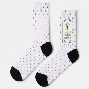 Spoiled Rotten Yellow Lab Labrador Retriever Funny Socks