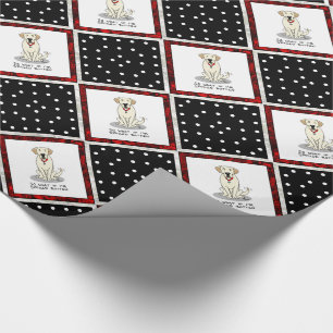 Spoiled Rotten Yellow Lab Labrador Retriever Funny Wrapping Paper