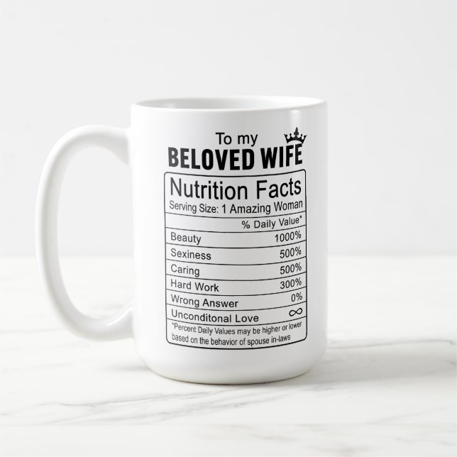 Spoiled Wife Birthday Soulmate Gift Wine Tumbler Coffee Mug (Left)