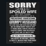 Spoiled Wife Faux Canvas Print<br><div class="desc">Spoiled Wife</div>