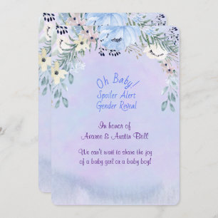 Spoiler Alert Gender Reveal Party Invitation