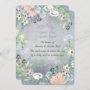 Spoiler Alert Gender Reveal Party Invitation