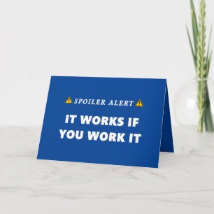 Spoiler Alert It Works Funny Sobriety Birthday Card