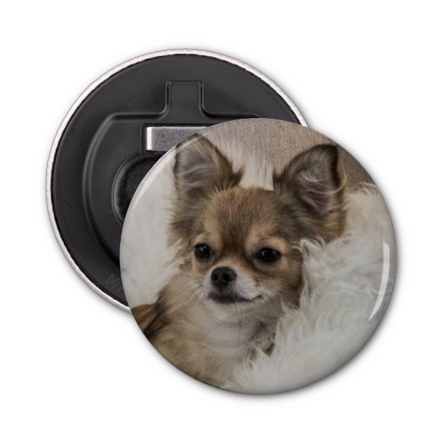 Spoilt Chihuahua Relaxing Bottle Opener (Front)