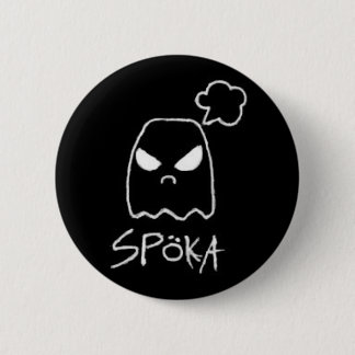 Spöka Black 6 Cm Round Badge