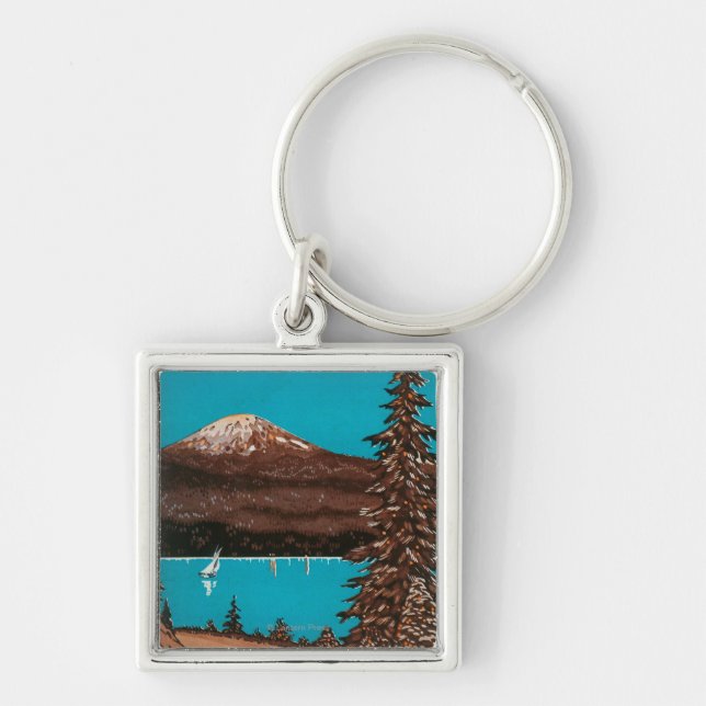 Spokane Advertising Poster #2Spokane, WA Key Ring (Front)