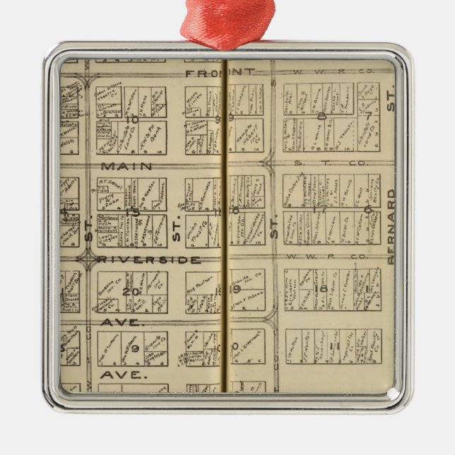 Spokane Metal Ornament (Front)