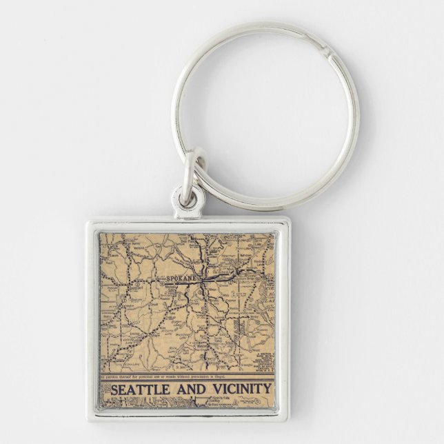 Spokane, Seattle Key Ring (Front)