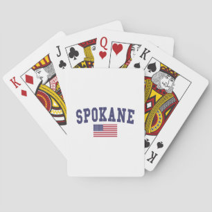 Spokane US Flag Playing Cards