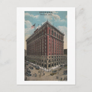 Spokane, WA - View of Davenport Hotel Postcard