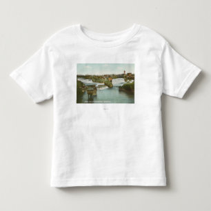 Spokane, WA - View of Middle Falls & River Toddler T-Shirt